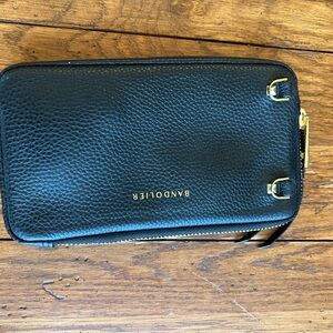 Bandolier Classic Pouch Bag Black & Gold